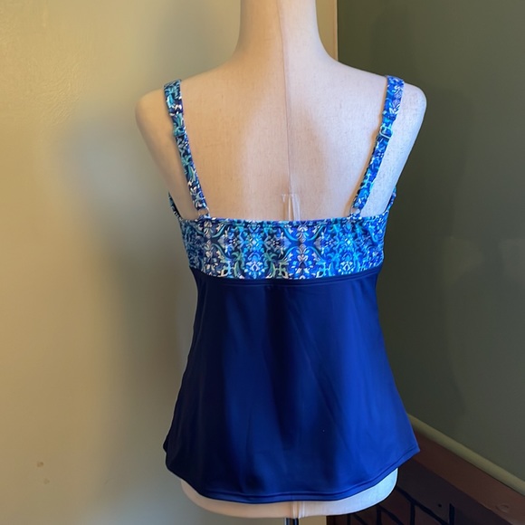 12P Lands End Tankini Swim Top EE43 6039 - Picture 4 of 6